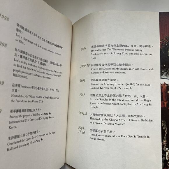 Seung Sahn Zen Master Memorial Book 2005 Text Photos Su Bong Hong Kong Monsatery - Picture 16 of 16